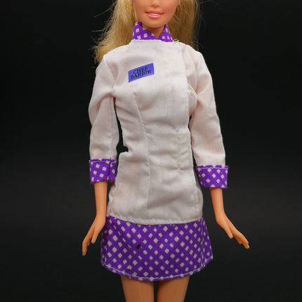 White Chef Dress with Polka Dot – Career Outfit (Pre-Owned)