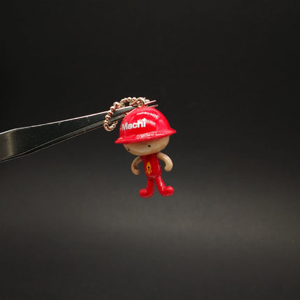 Adorable Red Hat Machi Mechanic – 1" Keychain Charm (Pre-Owned)