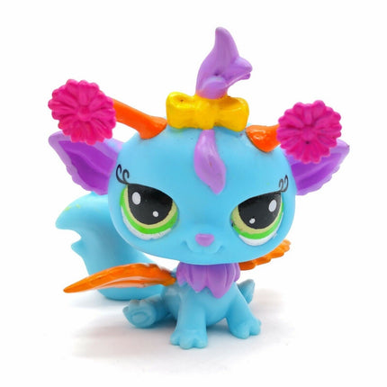 LPS Littlest Pet Shop 2833 Iris Blue Fairy Kitty – 2.5" Mini Figure (Pre-Owned)