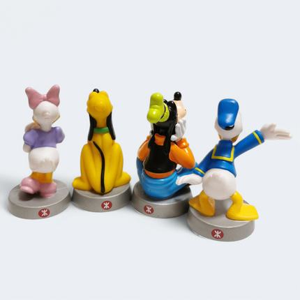 Lot of 4 Disney Pluto, Donald, Daisy & Goofy 3" Figures – Cake Toppers (Pre-Owned)