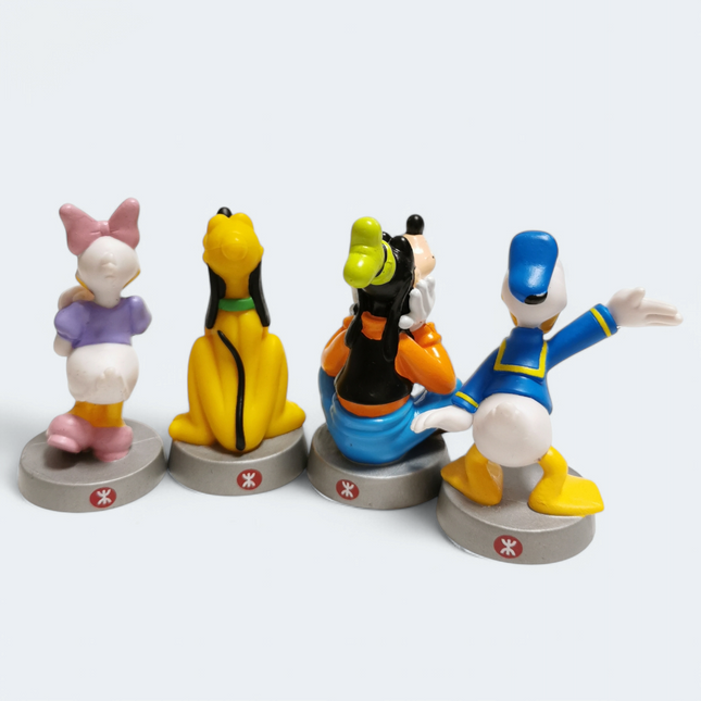 Lot of 4 Disney Pluto, Donald, Daisy & Goofy 3" Figures – Cake Toppers (Pre-Owned)