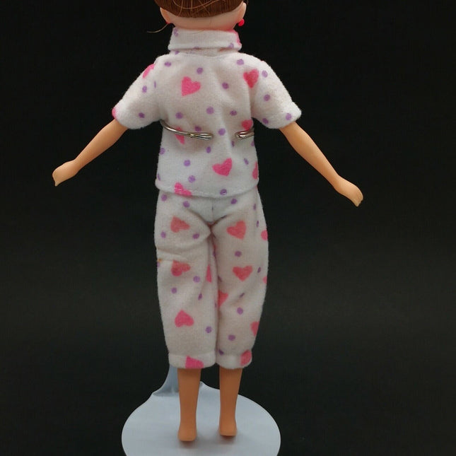 Doll Clothes Pajama Set White Felt – for 9" Licca Chan & Blythe (Pre-Owned)