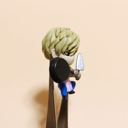 One Punch Man Genos with Saucepan 1.5" Charm – Bandai Mini Figure (Pre-Owned)