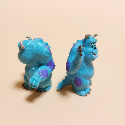 Monsters Inc Sulley 1.5" Rubber Minis – Lot of 2 Cake Toppers (Pre-Owned)
