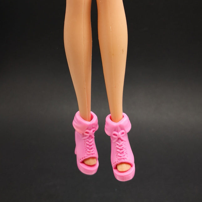 1/6 Scale Pink Peep Toe Ankle Boots – Bootie Shoes for Jenny (Pre-Owned)