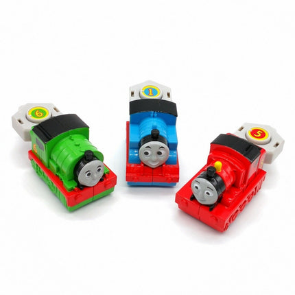 Thomas & Friends 1.5" Mini Train THOMAS JAMES PERCY Figure Push & Shoot Lot of 3