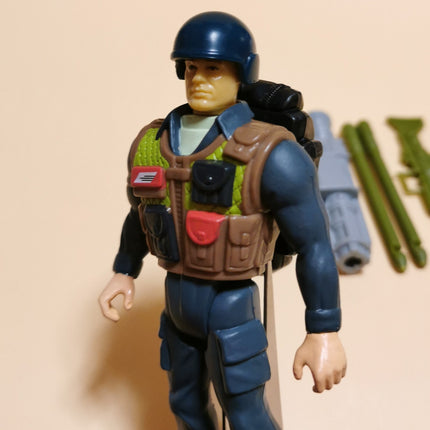 Stargate LT KAWALSKY w CANNON WEAPON 4" Mini Action Figure Toy 1994 Hasbro Loose