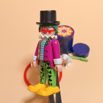 Playmobil CIRCUS CLOWN w BALLOON HOLA HOOP & DOGS Toy Figure 4760 Special Plus