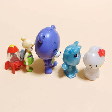 Lot of 5 Miniature Care Bear Tinkerbell Rocket Figures – Loose Gift (Pre-Owned)