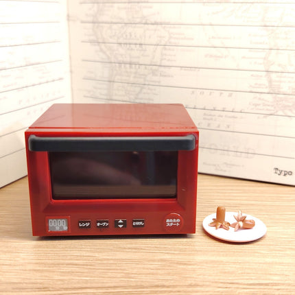 Re-Ment Miniature Red Oven 2" with Snack – Let’s Cook Series (Pre-Owned)