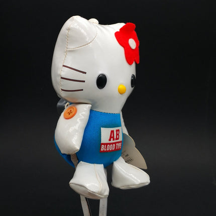 Sanrio Hello Kitty Blood Type AB – 5.5" Vinyl Plush (2003, Rare) (Pre-Owned)