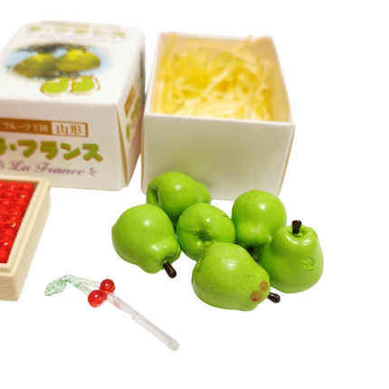 Re-Ment Miniature Fresh Pears & Cherries – Local Produce Market 2004 (Pre-Owned)