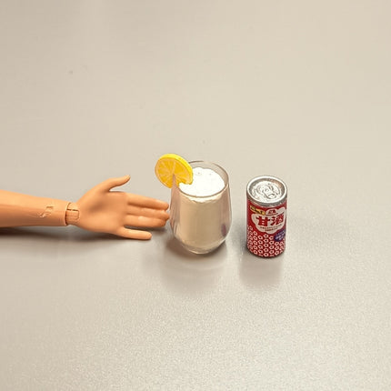 Re-Ment Miniature Soda Drink with Lemon Slice – Refreshing Beverage (Pre-Owned)