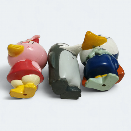 Vtg Kyoro-Chan Penguin Friends – 2" PVC Lot of 3 (Morinaga 1999, Pre-Owned)