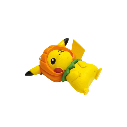 Pokemon Pikachu with Pumpkin Hat 1.5" Mini Figure – Halloween Keychain (Pre-Owned)