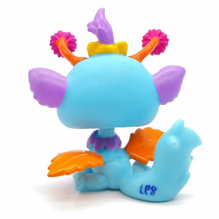 LPS Littlest Pet Shop 2833 Iris Blue Fairy Kitty – 2.5" Mini Figure (Pre-Owned)