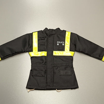 1/6 Scale Hong Kong Traffic Police Windbreaker Jacket Black – for 12" Figure (Pre-Owned)