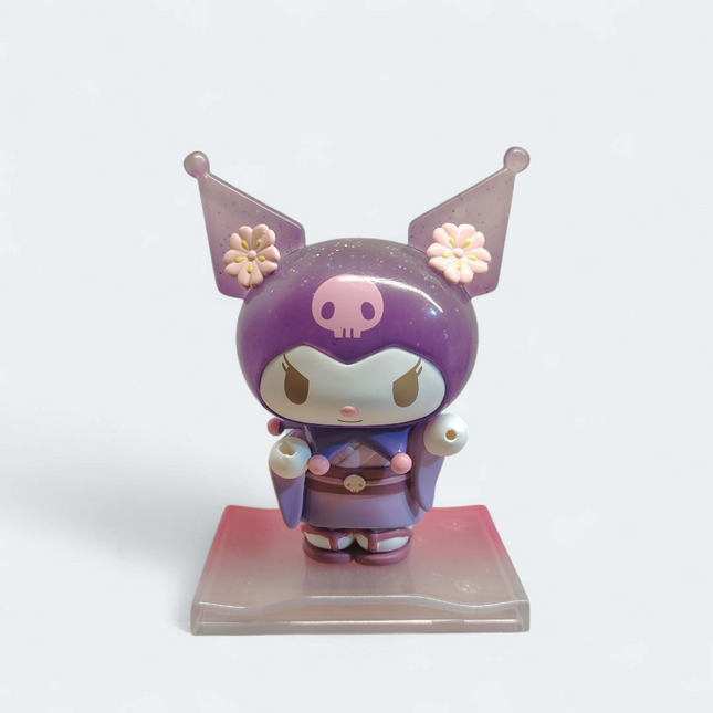 Sanrio Kuromi in Sakura Kimono Outfit – 3" Figure (Pre-Owned)