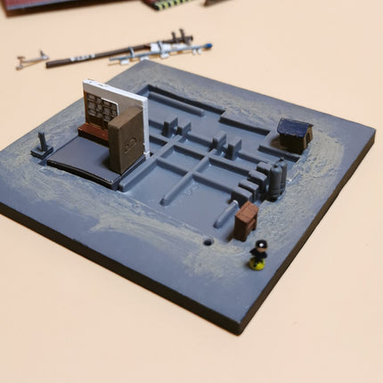F-Toys 1/150 N Scale Painted Showa House Restaurant – 3.5" Railroad Model (Pre-Owned)