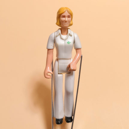 Vintage 70s Adventure People NURSE 3.5" Mini Figure Fisher Price Toy Collectible