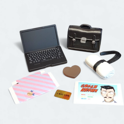 Re-Ment Detective Conan #3 Laptop, Briefcase & Chocolate – Miniature Set