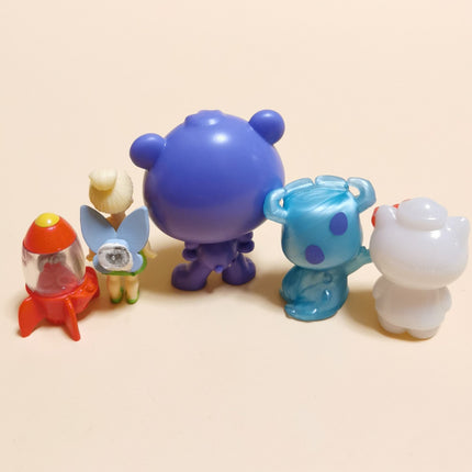 Lot of 5 Miniature Care Bear Tinkerbell Rocket Figures – Loose Gift (Pre-Owned)