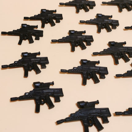 BLACK RIFLE WEAPON PART Lot of 16 Flint 2003 3.75" Figure Accessories Arsenal