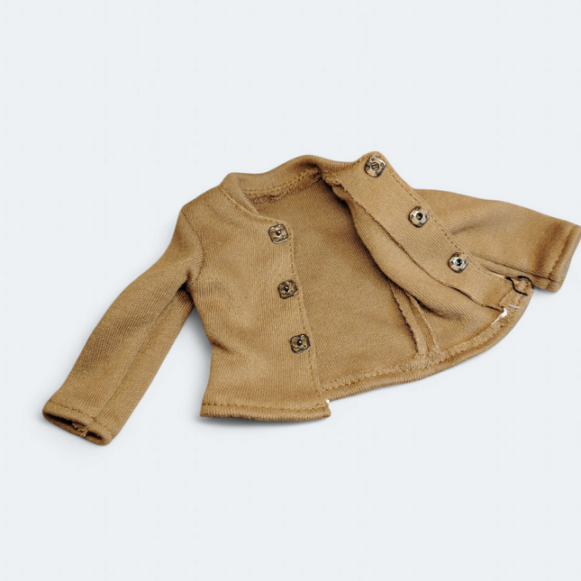 1/6 Scale Male Brown Soft Top Shirt Cardigan – for 12" Figure (Pre-Owned)