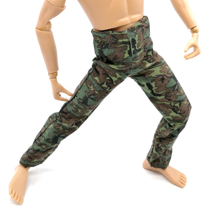 1/6 Scale Dark Green Camo Pants – Soldier Casual Clothes (Pre-Owned)