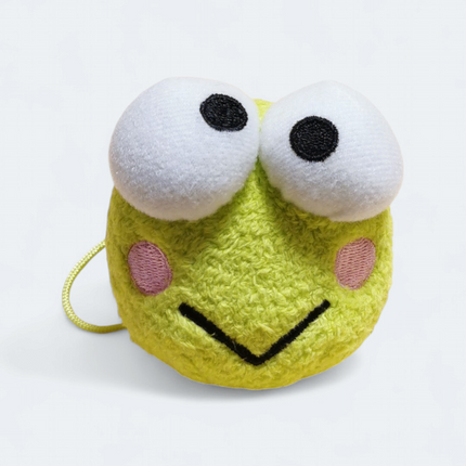 Sanrio Kero Kero Keroppi Head Magnet – 3" Plush Keychain (2007) (Pre-Owned)