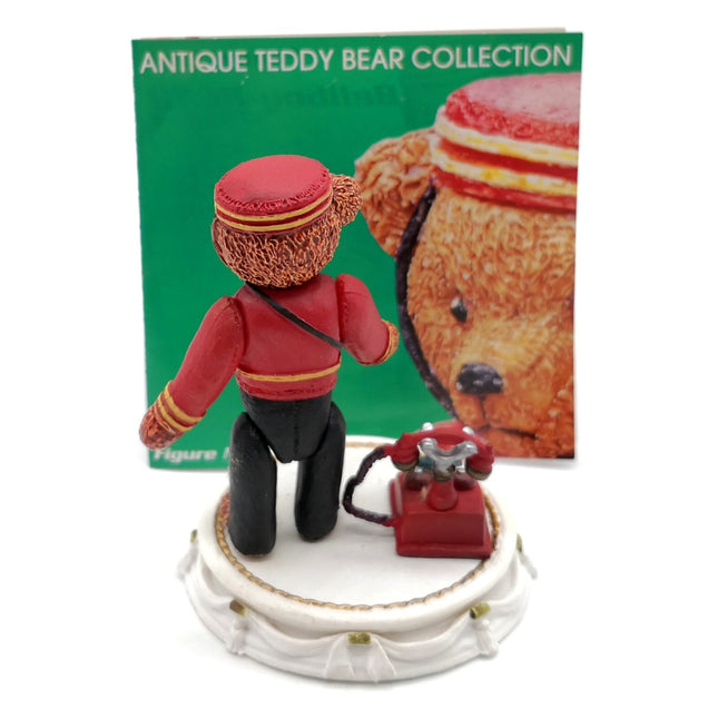 BELL BOY UNIFORM TEDDY BEAR 2" Mini Figure Miniature Toy Kaiyodo Figurine CUTE
