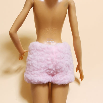 1/6 Scale Pink Fluffy Pajama Shorts – 11" Doll (Pre-Owned)