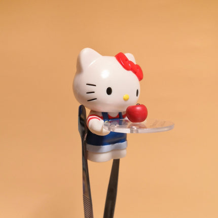 Sanrio Hello Kitty Serving an Apple – 2.25" Cake Topper (2007) (Pre-Owned)