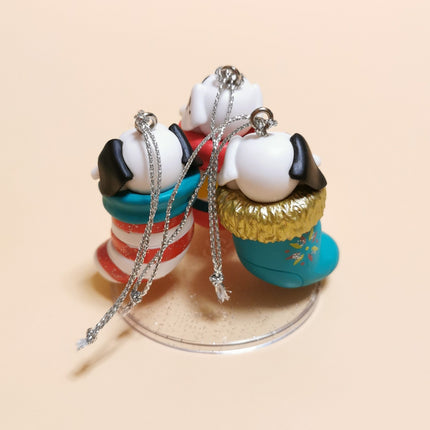 101 Dalmatians Lucky, Penny & Patch in Socks 2" Ornament – Happy Kuji (Pre-Owned)