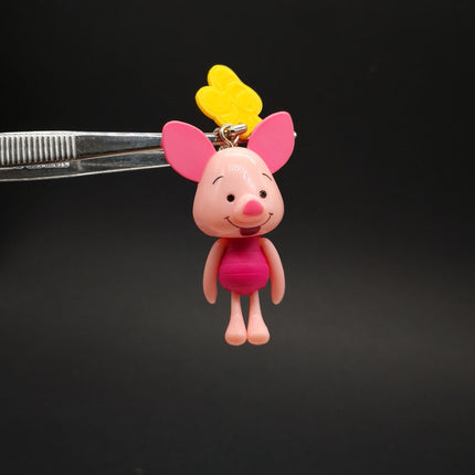 Disney Piglet – 2" Moving Limb Keychain by Yujin (Pre-Owned)