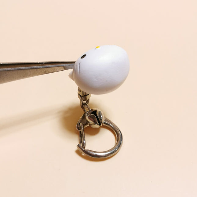 Hello Kitty Head Charm with Bell – 3/4" Keychain (Pre-Owned)