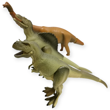 ARTICULATED T-REX BRACHIOSAURUS Lot of 3 Mini Dinosaur Figure Takara Tomy ANIA