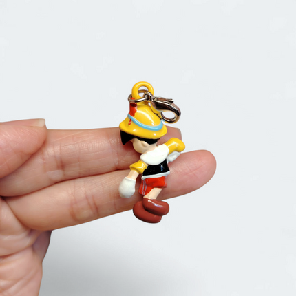 Disney Pinocchio Flat 1.5" Charm – Zipper Pull Keychain by Yujin (Pre-Owned)