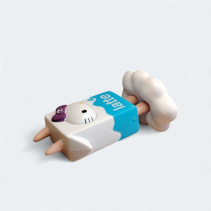 Tokidoki x Hello Kitty Latte Milk Carton Kitty – 2.5" Vinyl Figure (7-11, Pre-Owned)