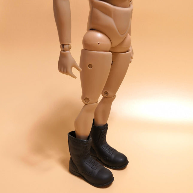 1/6 Scale Black Boots Shoes Outdoor Adventure – for 12" Figure (Pre-Owned)