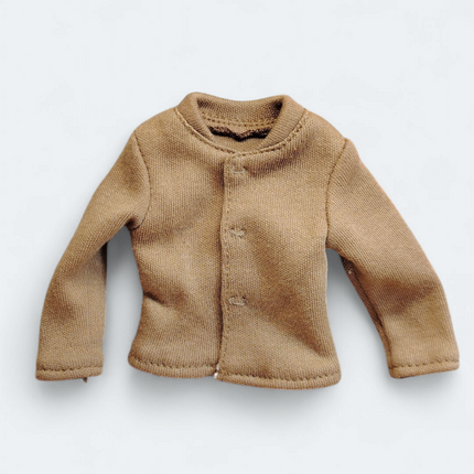 1/6 Scale Male Brown Soft Top Shirt Cardigan – for 12" Figure (Pre-Owned)