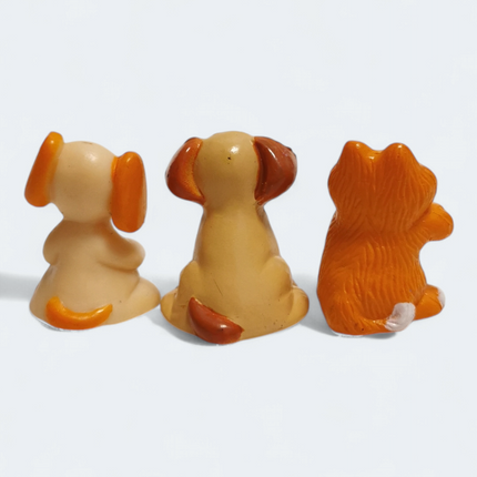 Puppy & Kitty 1" Mini Figures – Dollhouse Pets Lot of 3 (Pre-Owned)