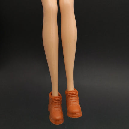 Brown Ankle Boots Heel Shoes – for 11" Doll Casual Fashion (Pre-Owned)