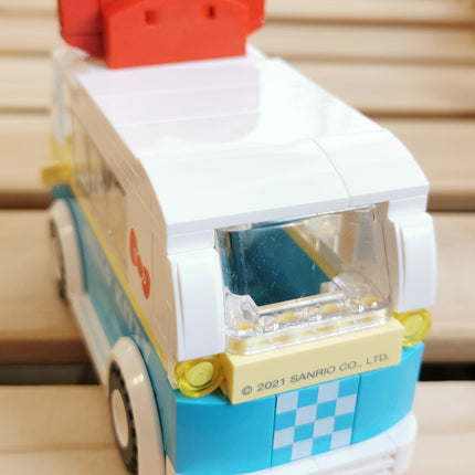 Sanrio Hello Kitty Mini Bus Van – 4.5" Building Block Set (2021, KeepPlay) (Pre-Owned)