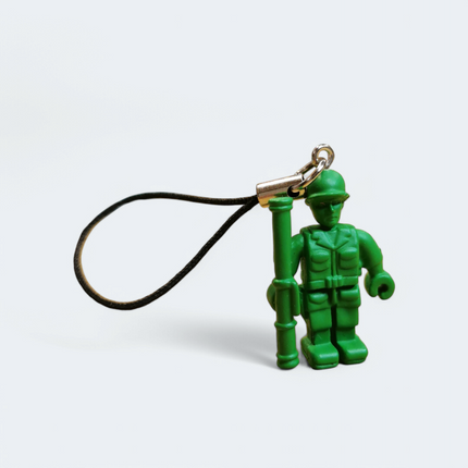 Toy Story Green Army Man 1" Keychain Charm – Disney Mini Figure (Pre-Owned)