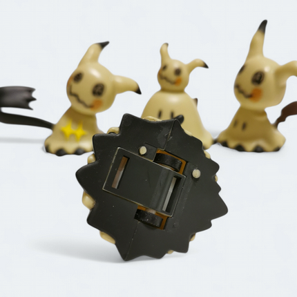 Pokemon Moving Mimikyu 2" Mini Figure – Pull Back Toy Lot of 4 (Bandai, Pre-Owned)