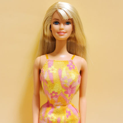 Mattel Barbie Spring Day Doll – Orange Floral Dress (Pre-Owned)