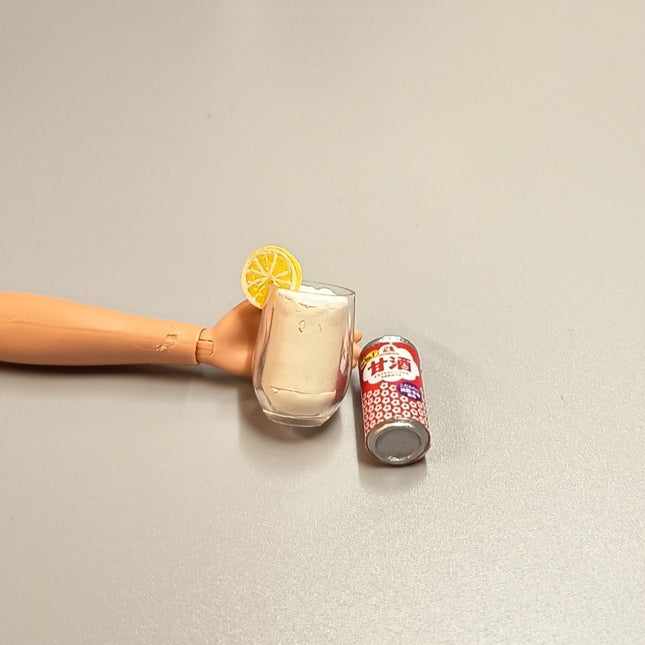 Re-Ment Miniature Soda Drink with Lemon Slice – Refreshing Beverage (Pre-Owned)