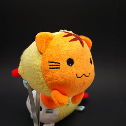 Tempura Cat 5" Mini Plush Keychains – Lot of 2 (Pre-Owned)