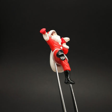 Fuchico as Santa Claus 2" Cup-Rim Figure – Christmas Anime Decor (Pre-Owned)